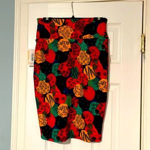 LuLaRoe Cassie multi print skirt